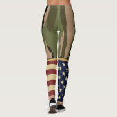 Leggings Drapeau américain patriotique (Dos)