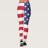 Leggings Drapeau américain patriotique (Dos)