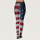 Leggings Drapeau américain patriotique (Dos)