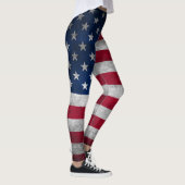 Leggings Drapeau américain patriotique (Droite)