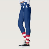 Leggings Drapeau américain patriotique Stars & Stripes Amer (Gauche)