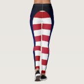 Leggings Drapeau Américain Personnalisé 4 Juillet (Dos)