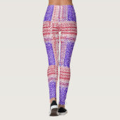 Leggings Drapeau américain sur un bleu rouge arrière - plan (Dos)