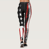Leggings Drapeau américain vintage (Dos)