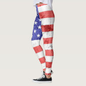 Leggings Drapeau américain vintage #5 (Gauche)