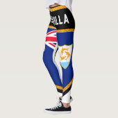 Leggings Drapeau Anguilla (Gauche)
