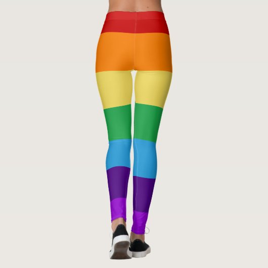 Leggings drapeau arc-en-ciel (Dos)