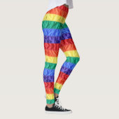 Leggings Drapeau arc-en-ciel bandes gay pride LGBT LGBTQ (Droite)