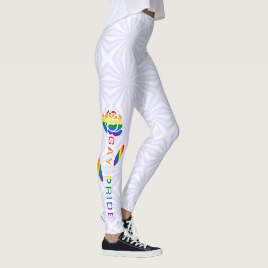 Leggings Drapeau arc-en-ciel gay pride Rose (Droite)