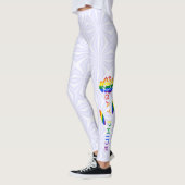 Leggings Drapeau arc-en-ciel gay pride Rose (Gauche)