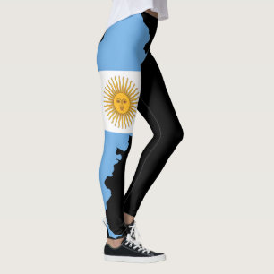 Leggings Drapeau Argentine - Cadeau Personnalisé p