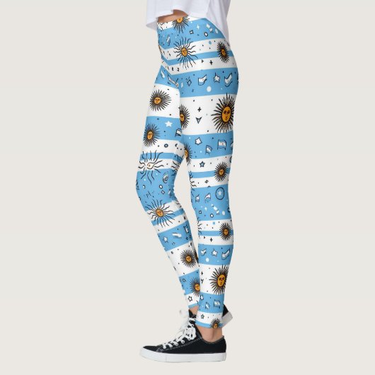 LEGGINGS DRAPEAU ARGENTINE INSPIRÉ (Gauche)