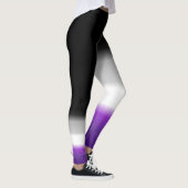 Leggings Drapeau asexuel de fierté d'as asymétrique (Droite)