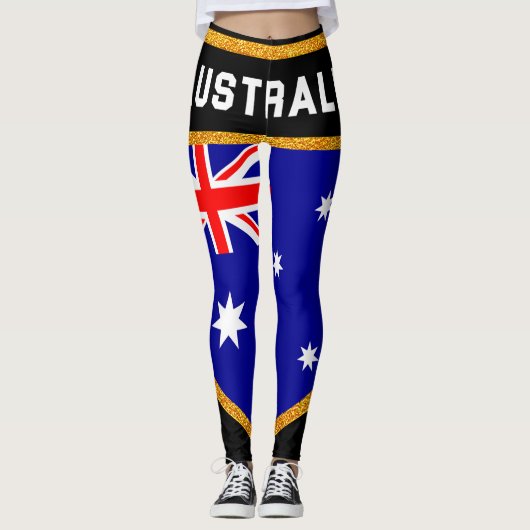 Leggings Drapeau Australie (Devant)