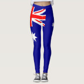 Leggings Drapeau australien patriotique (Devant)
