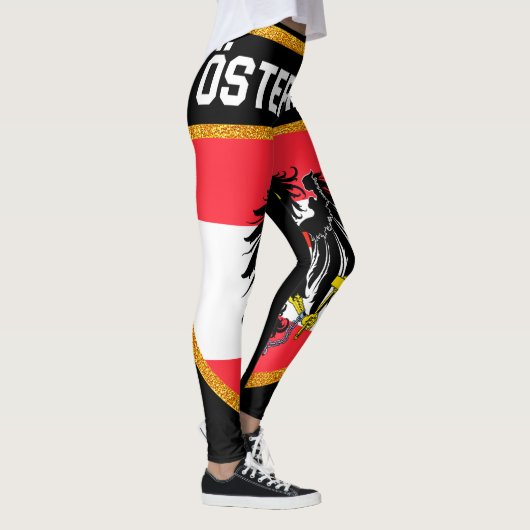 Leggings Drapeau Autriche (Droite)