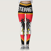 Leggings Drapeau Autriche (Devant)