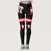 Leggings Drapeau Autriche (Devant)