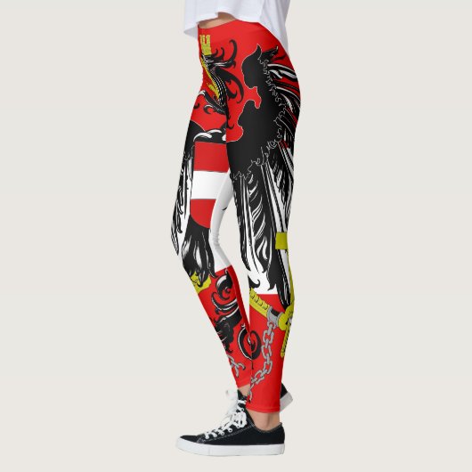 Leggings Drapeau autrichien (Gauche)