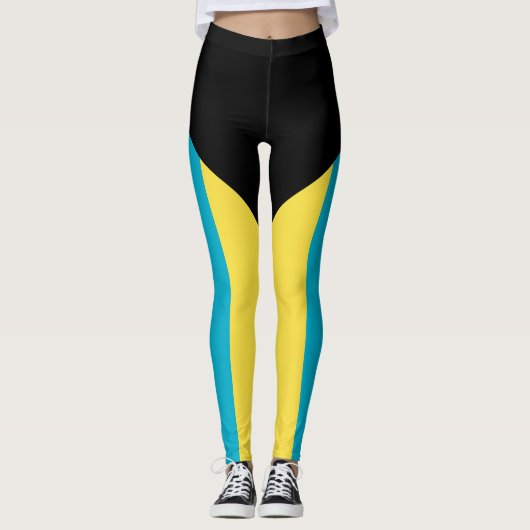 Leggings Drapeau bahamien (Devant)