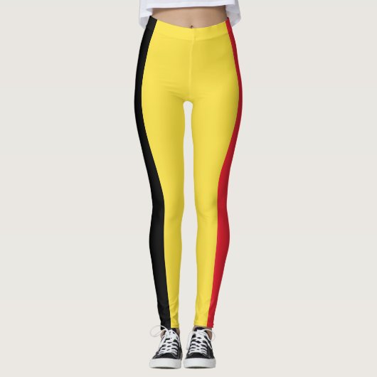 Leggings Drapeau belge patriotique (Devant)