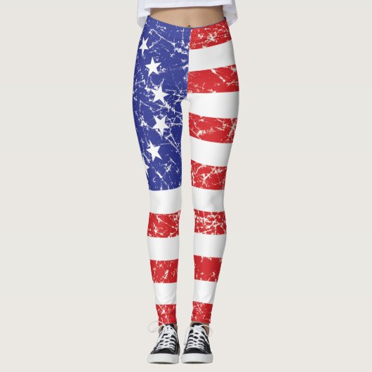 Leggings Drapeau Betsy Ross (Devant)