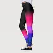 Leggings Drapeau bisexuel de fierté de Bi asymétrique (Gauche)