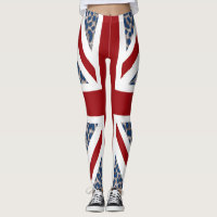 Drapeau bleu frais de léopard d'Union Jack