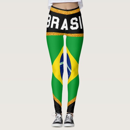 Leggings Drapeau Brasil (Devant)