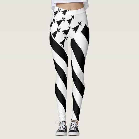 Leggings Drapeau breton (Gwenn-ha-du) Légendes (Devant)