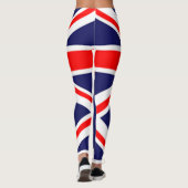 Leggings drapeau britannique motif rouge bleu blanc union j (Dos)