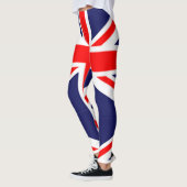 Leggings drapeau britannique motif rouge bleu blanc union j (Gauche)