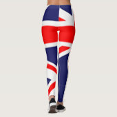 Leggings Drapeau britannique personnalisé (Dos)