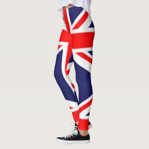 Leggings Drapeau britannique Rouge Bleu Blanc Union Jack UK