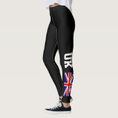 Leggings Drapeau britannique Union Jack UK personnalisé Spo (Gauche)
