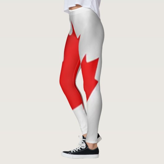 Leggings Drapeau canadien de la mode (Gauche)