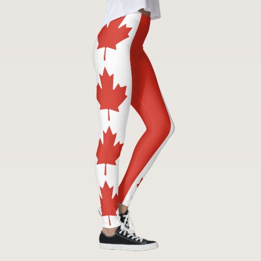 Leggings Drapeau canadien patriotique (Droite)