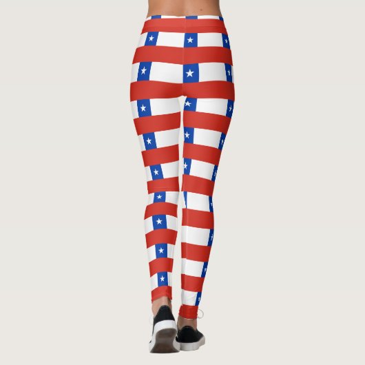 Leggings Drapeau chilien (Dos)