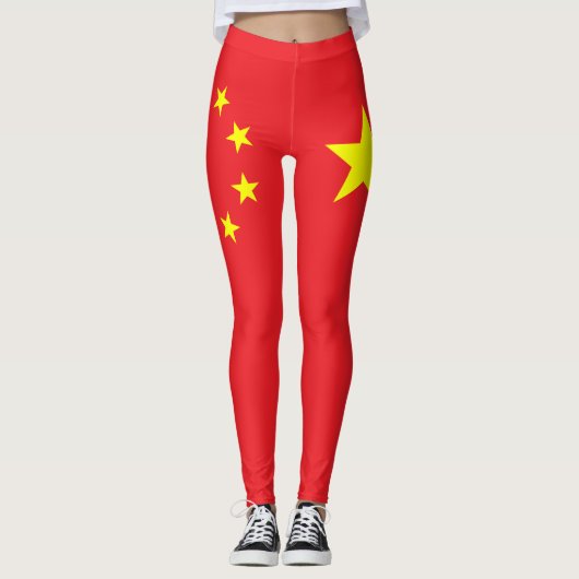 Leggings Drapeau chinois (Devant)