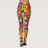 Leggings Drapeau Colombie Motif coloré (Dos)