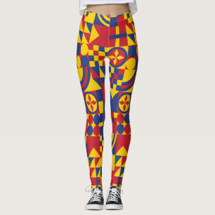 Leggings Drapeau Colombie Motif coloré