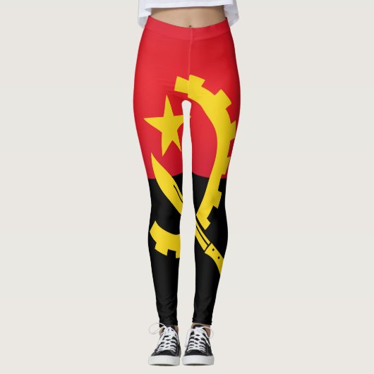 Leggings Drapeau Cool Angola (Devant)