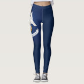 Leggings Drapeau Cool De La Louisiane (Devant)