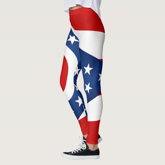 Leggings Drapeau cool De L'Ohio (Gauche)
