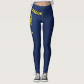 Leggings Drapeau cool De L'Oregon (Devant)