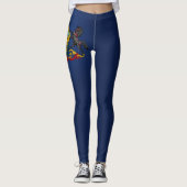 Leggings Drapeau Cool De Pennsylvanie (Devant)