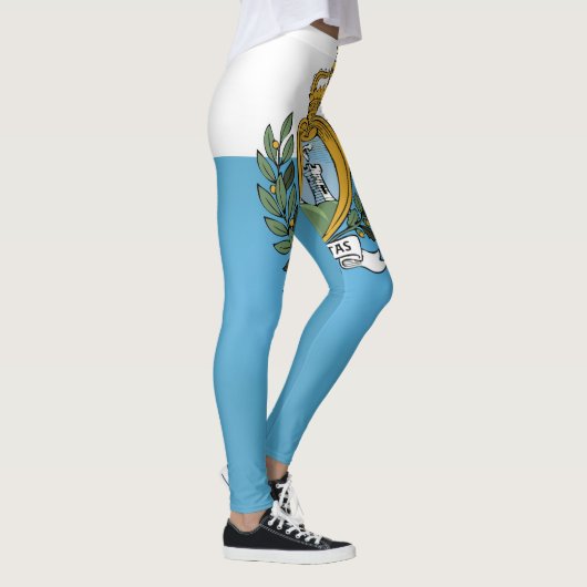 Leggings Drapeau Cool de Saint-Marin (Droite)