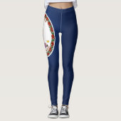 Leggings Drapeau cool De Virginie (Devant)