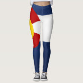 Leggings Drapeau Cool Du Colorado (Devant)