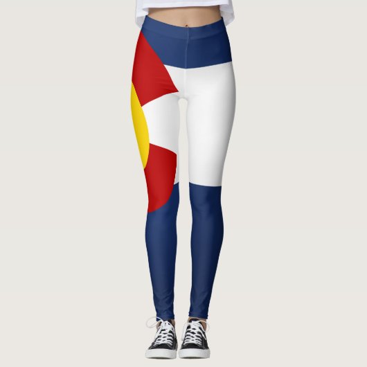 Leggings Drapeau Cool Du Colorado (Devant)